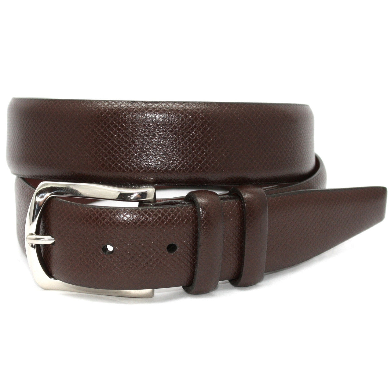 Torino Italian Bulgaro Calfskin Belt - Brown