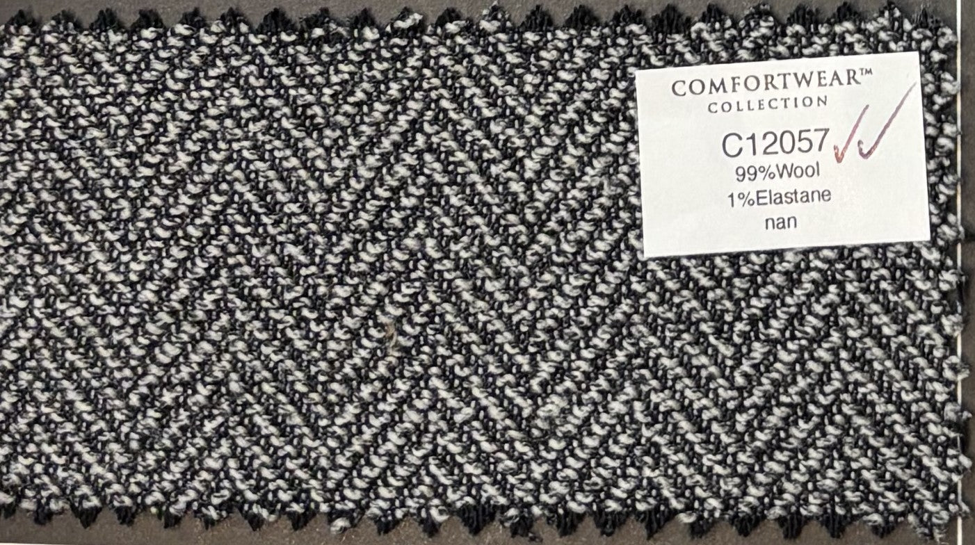 Jack Victor - Hampton Black/Grey Herringbone