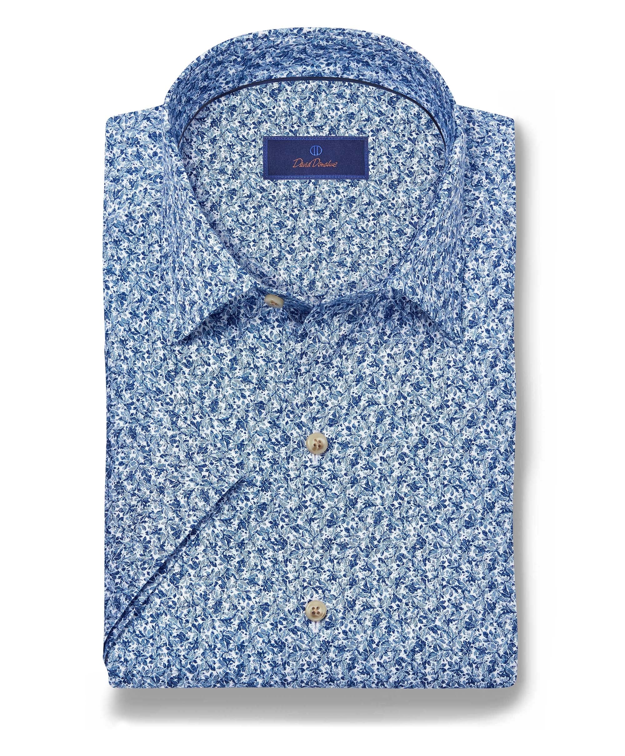 David Donahue - Navy Botanical Print SS