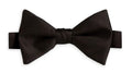 David Donahue -  Black Satin Pre-tied Bow Tie