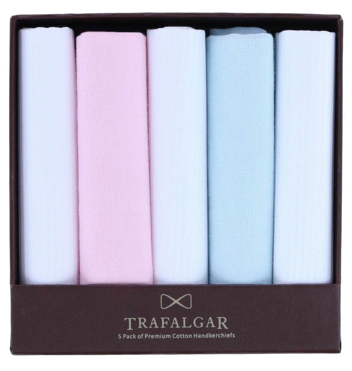 Trafalgar -  Dapper Premium Cotton Handkerchiefs (5 Pack)