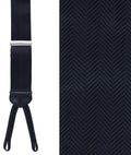 Trafalgar -  Classic Herringbone Formal End Silk Braces