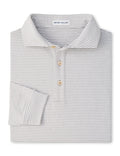 Peter Millar - Lyons Stripe Perf Jersey Long-Sleeve Polo - Edwin Spread Collar