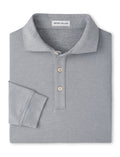 Peter Millar - Lyons Perf Jersey Long-Sleeve Polo - Edwin Spread Collar