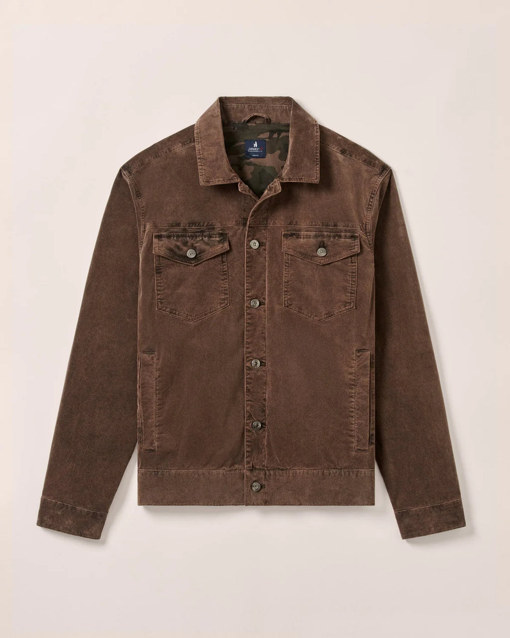Rett Garment-Dyed Stretch Corduroy Trucker Jacket JMJK100360