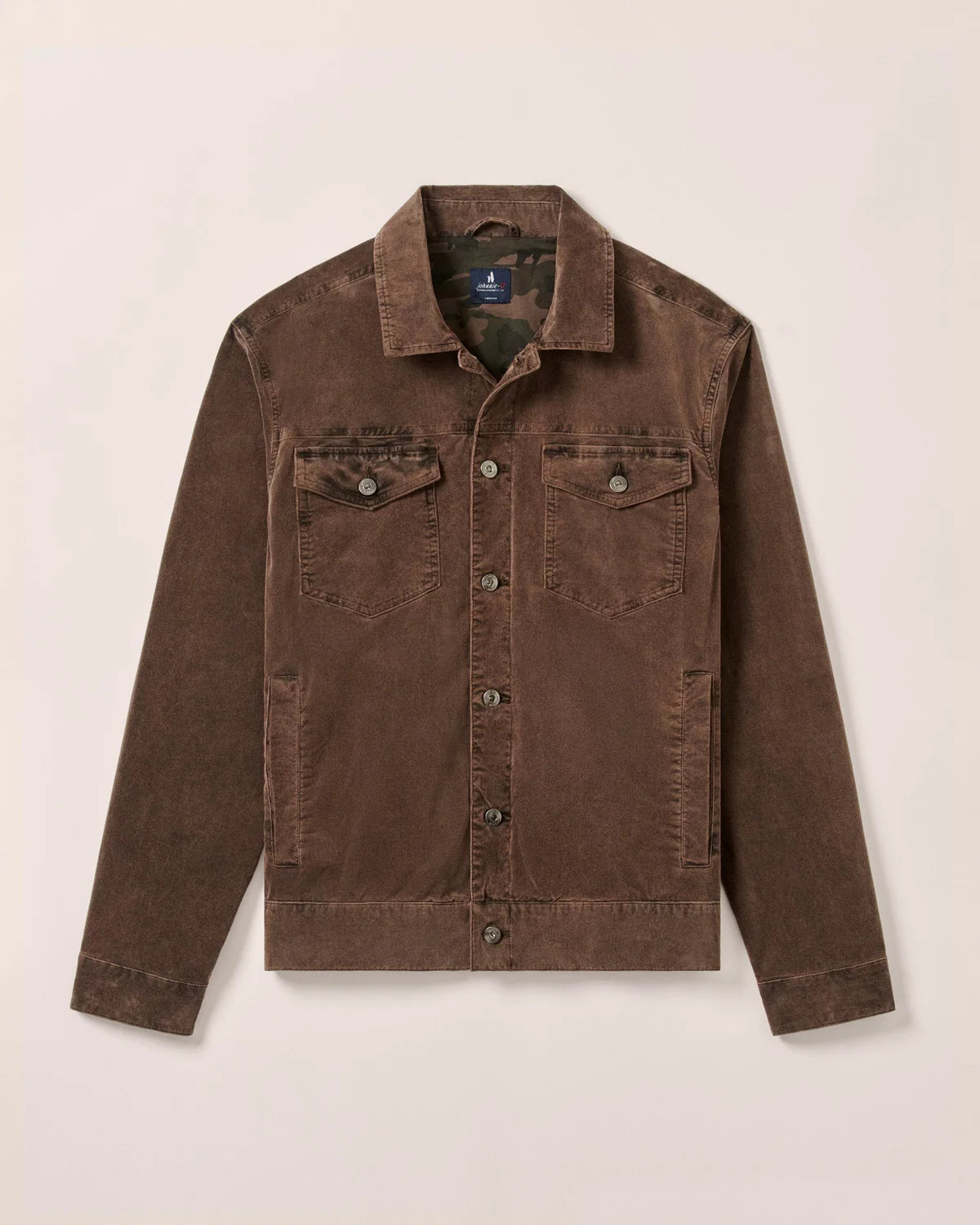 Rett Garment-Dyed Stretch Corduroy Trucker Jacket JMJK100360