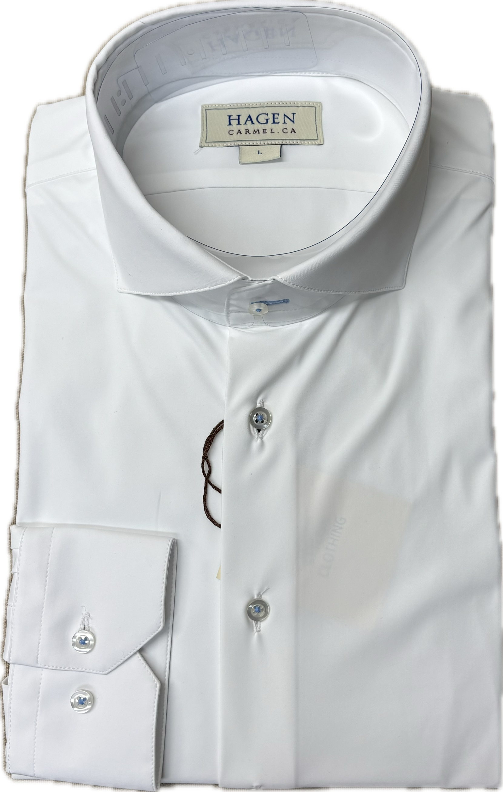 Hagen - White Tec-Point Blue Button