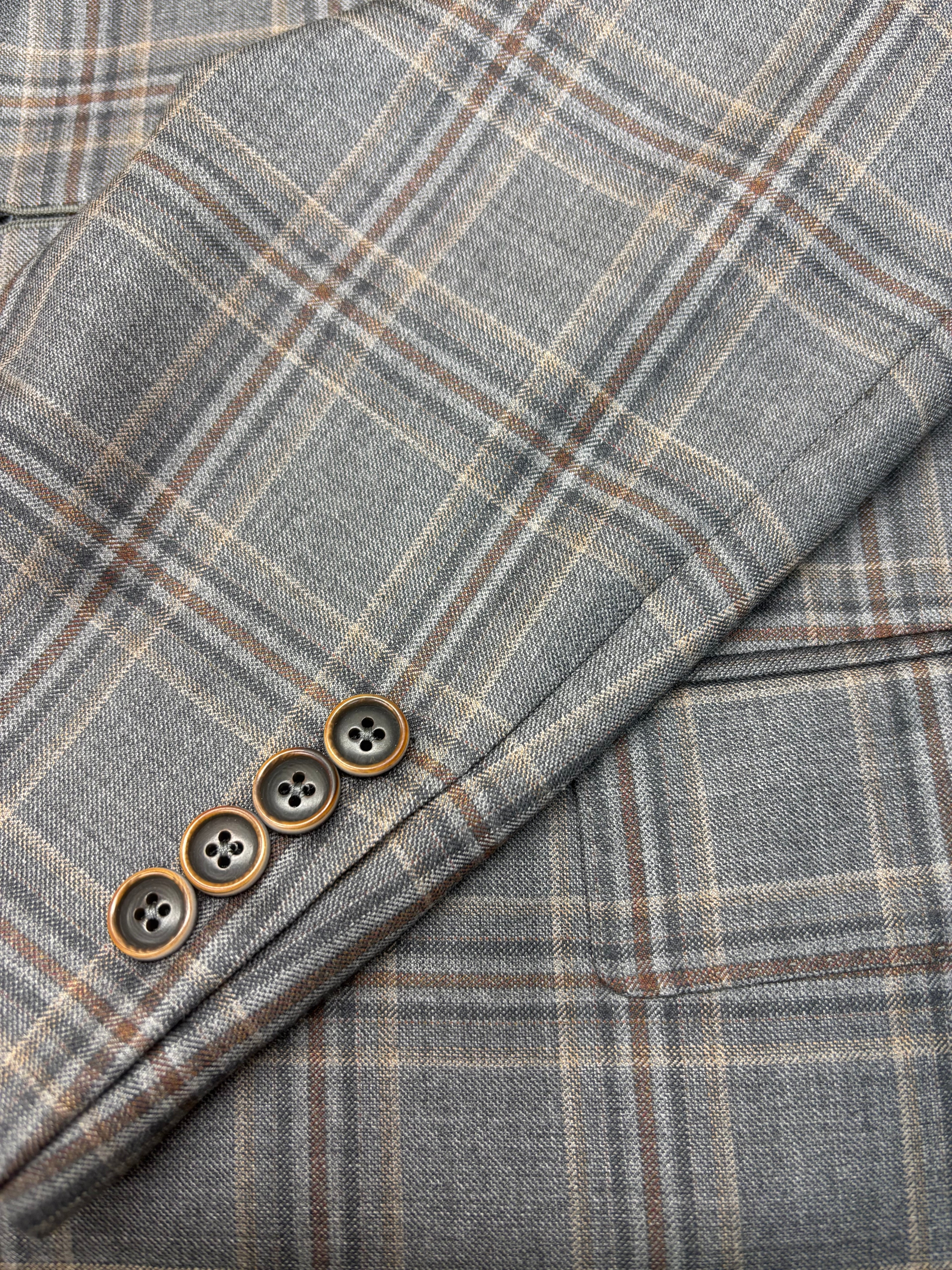 Samuelsohn - Grey/Rust Plaid