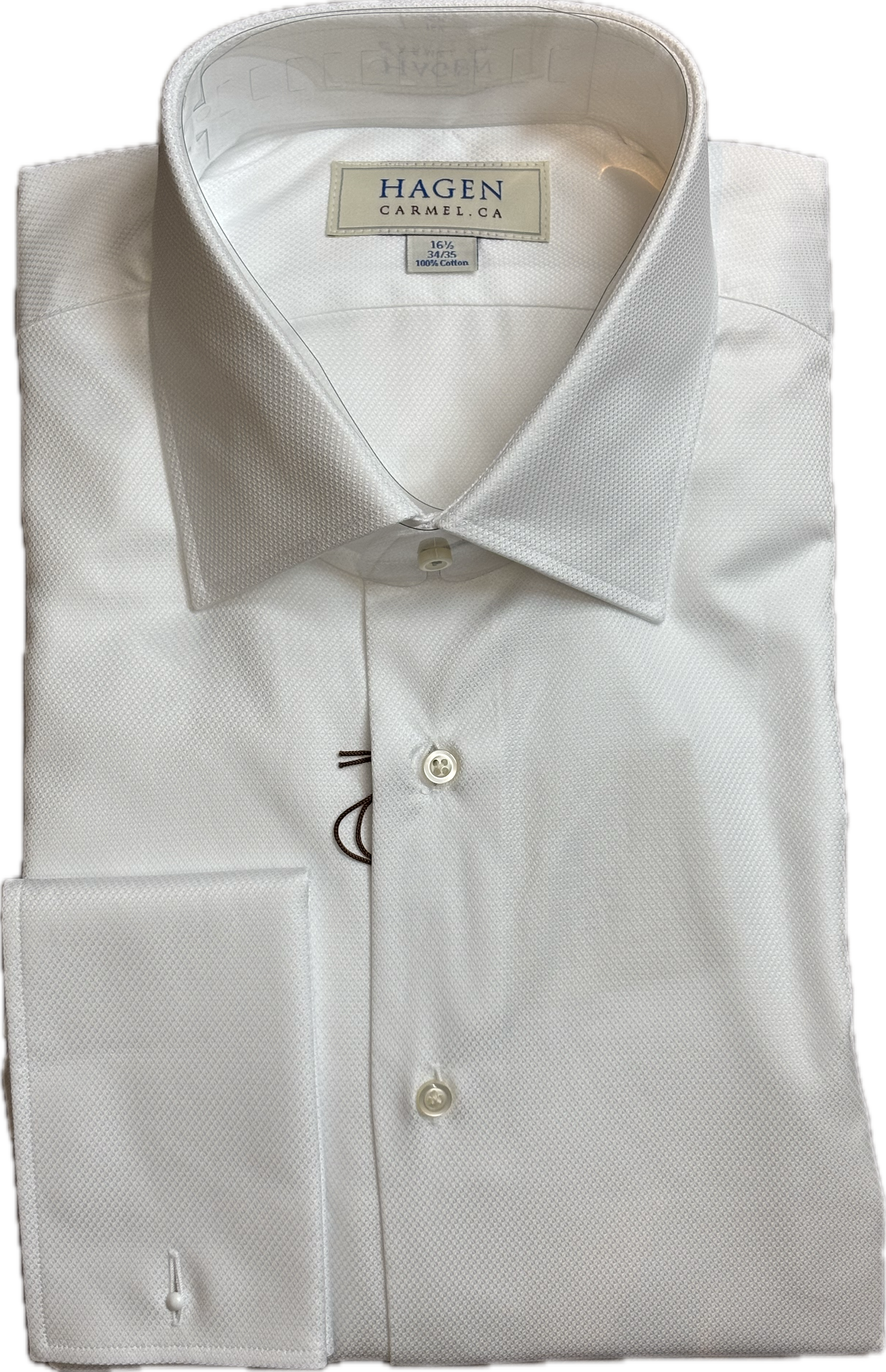 Hagen - White Dobby FC W Buttons