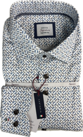 Codice - Blue/Brown Print Sport Shirt