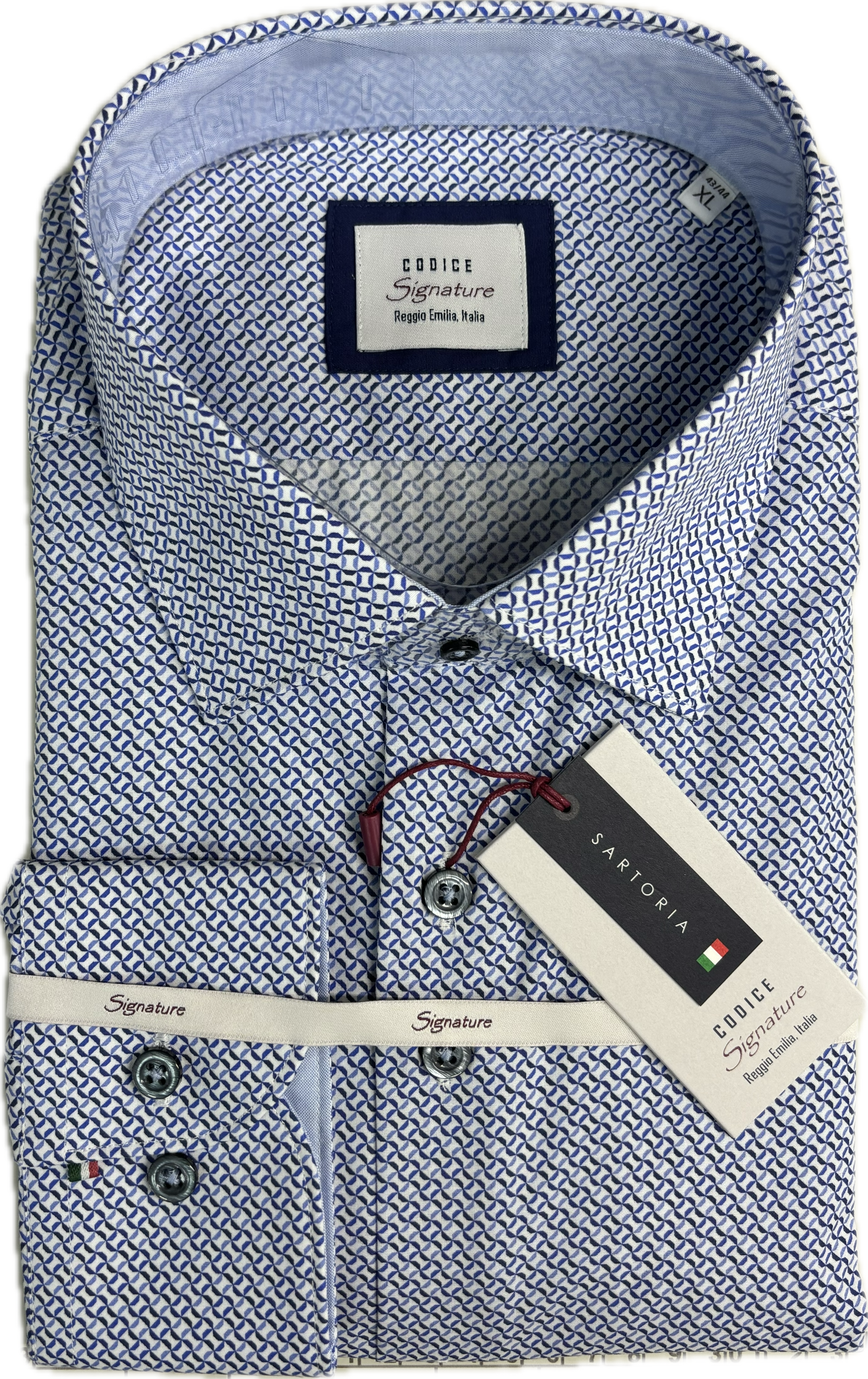 Codice - Navy Print Sport Shirt