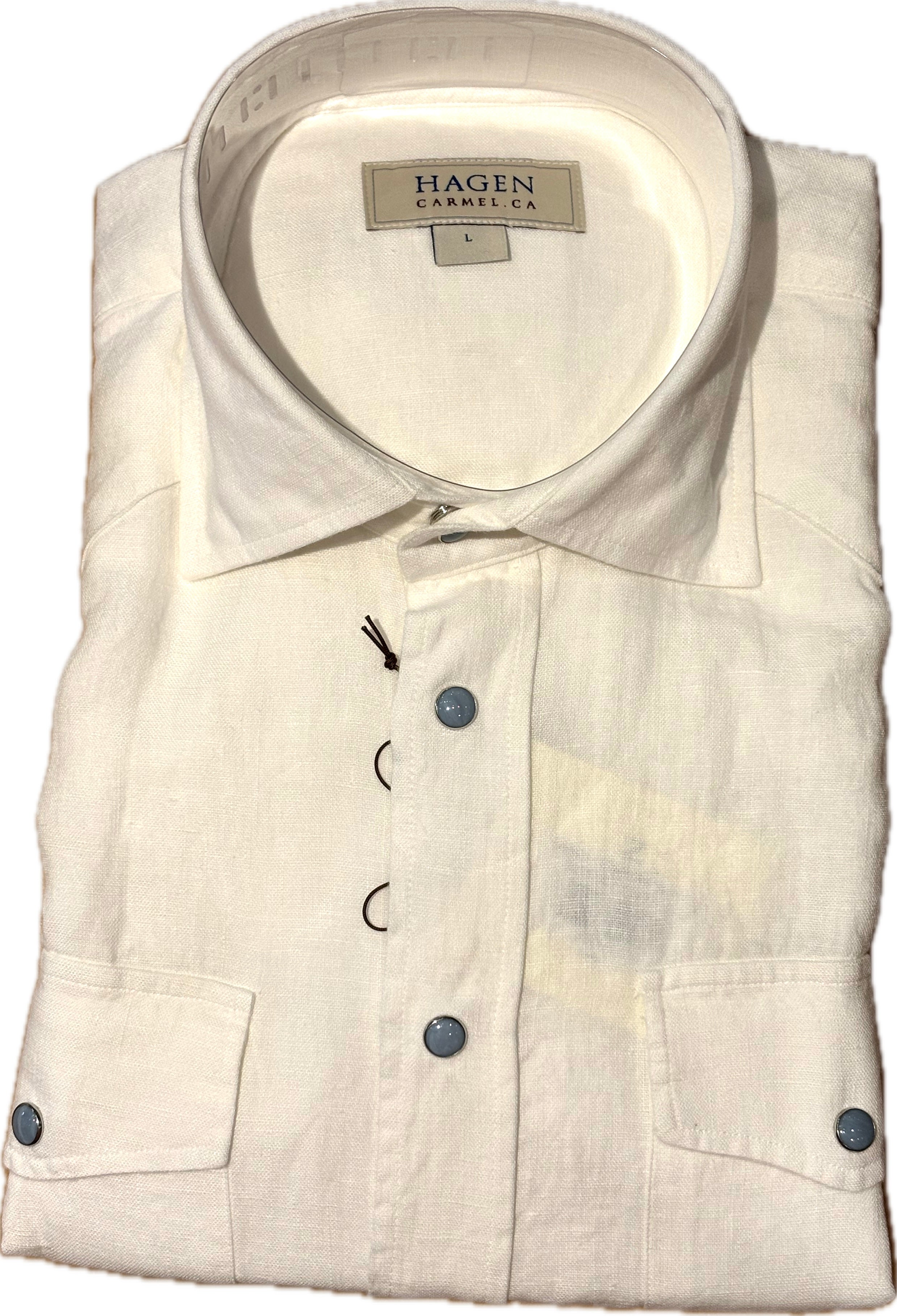 Hagen - Linen Western Snap