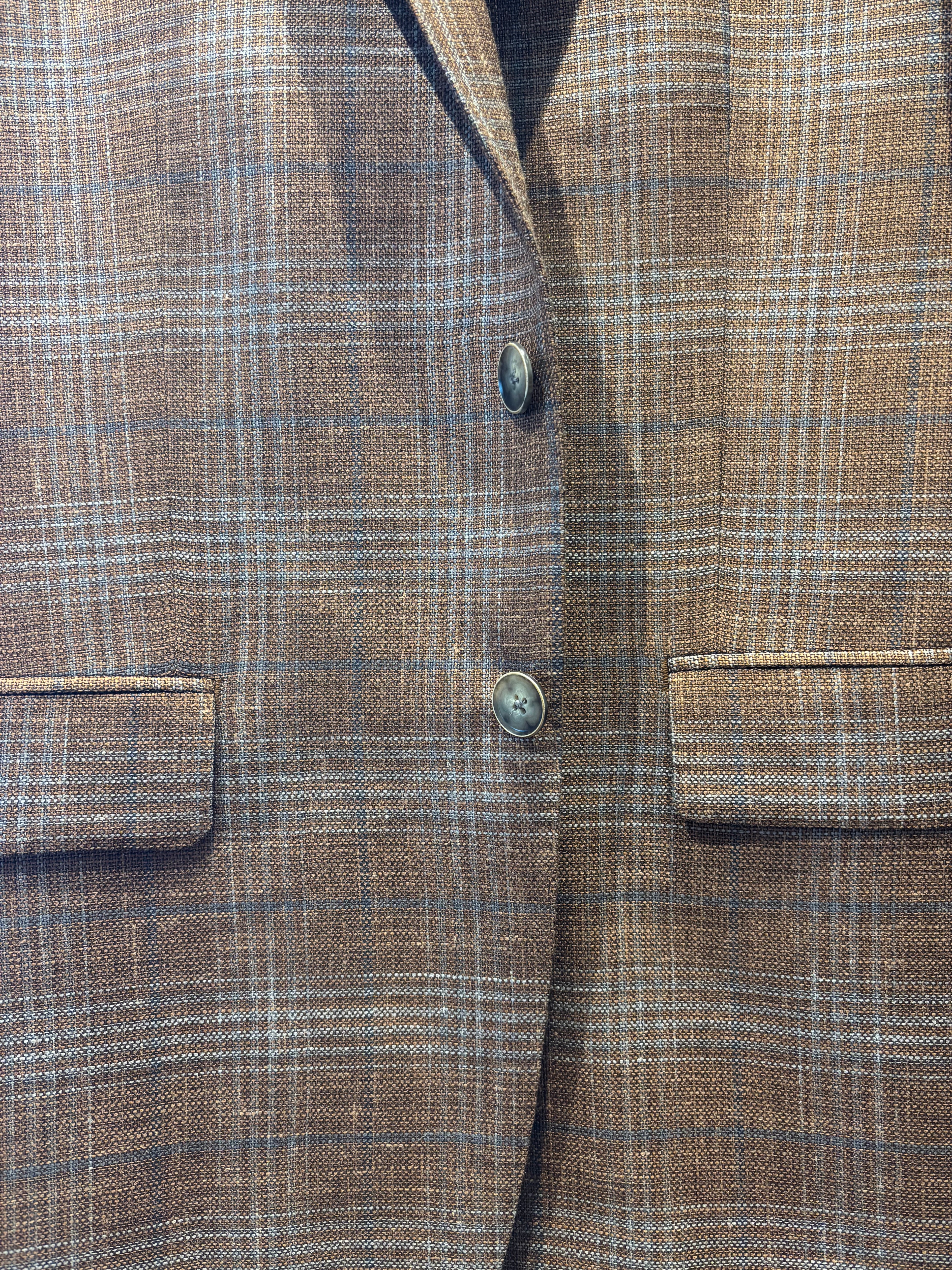 Tailored - Dark Rust/Grey Plaid