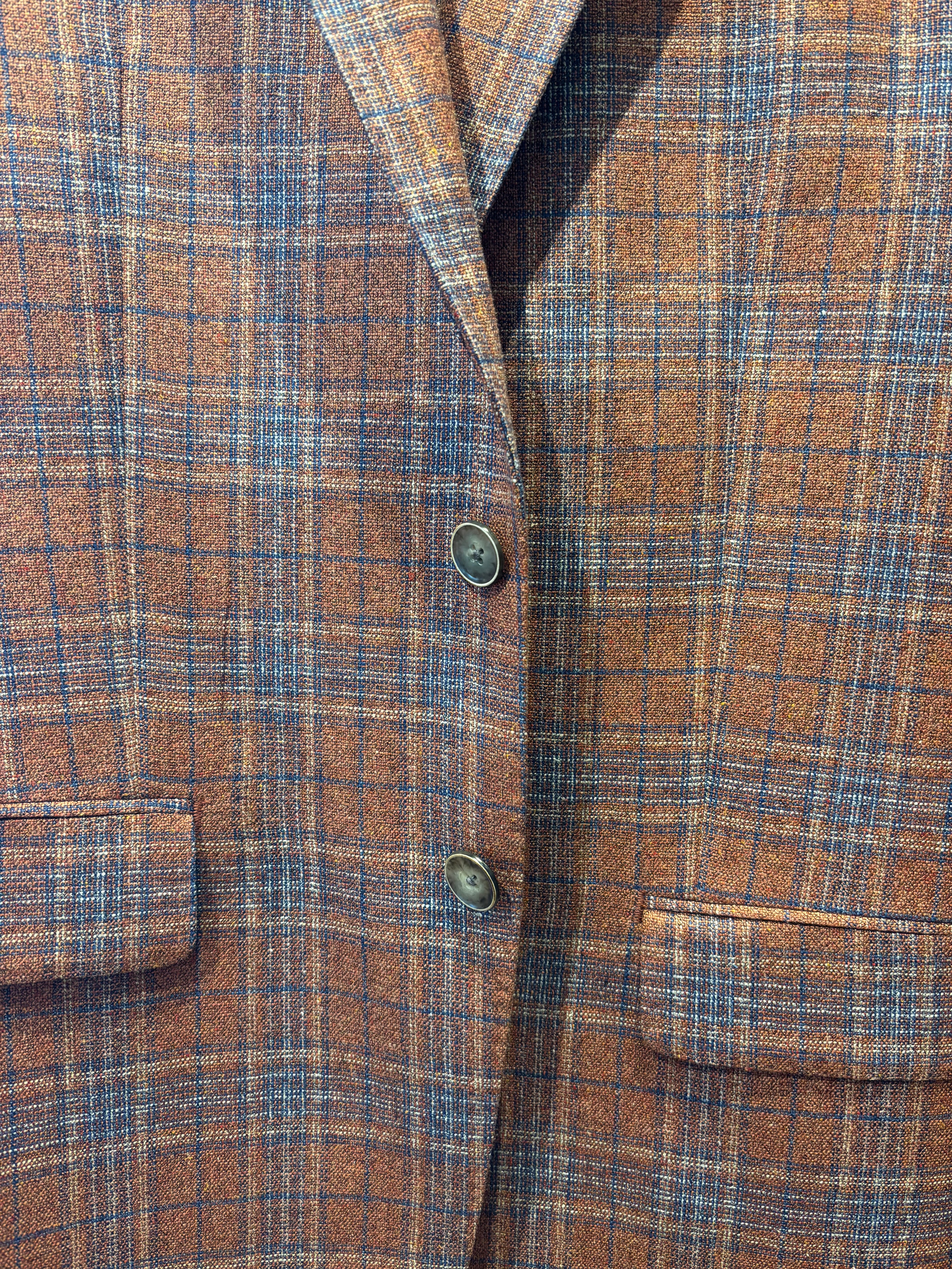 Tailored - Rust/Blue Plaid