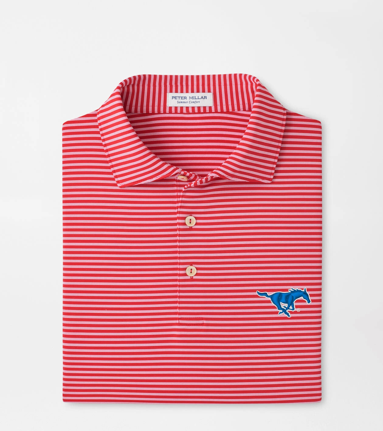 Peter Millar - SMU Tiebreaker Performance Jersey Stripe Polo