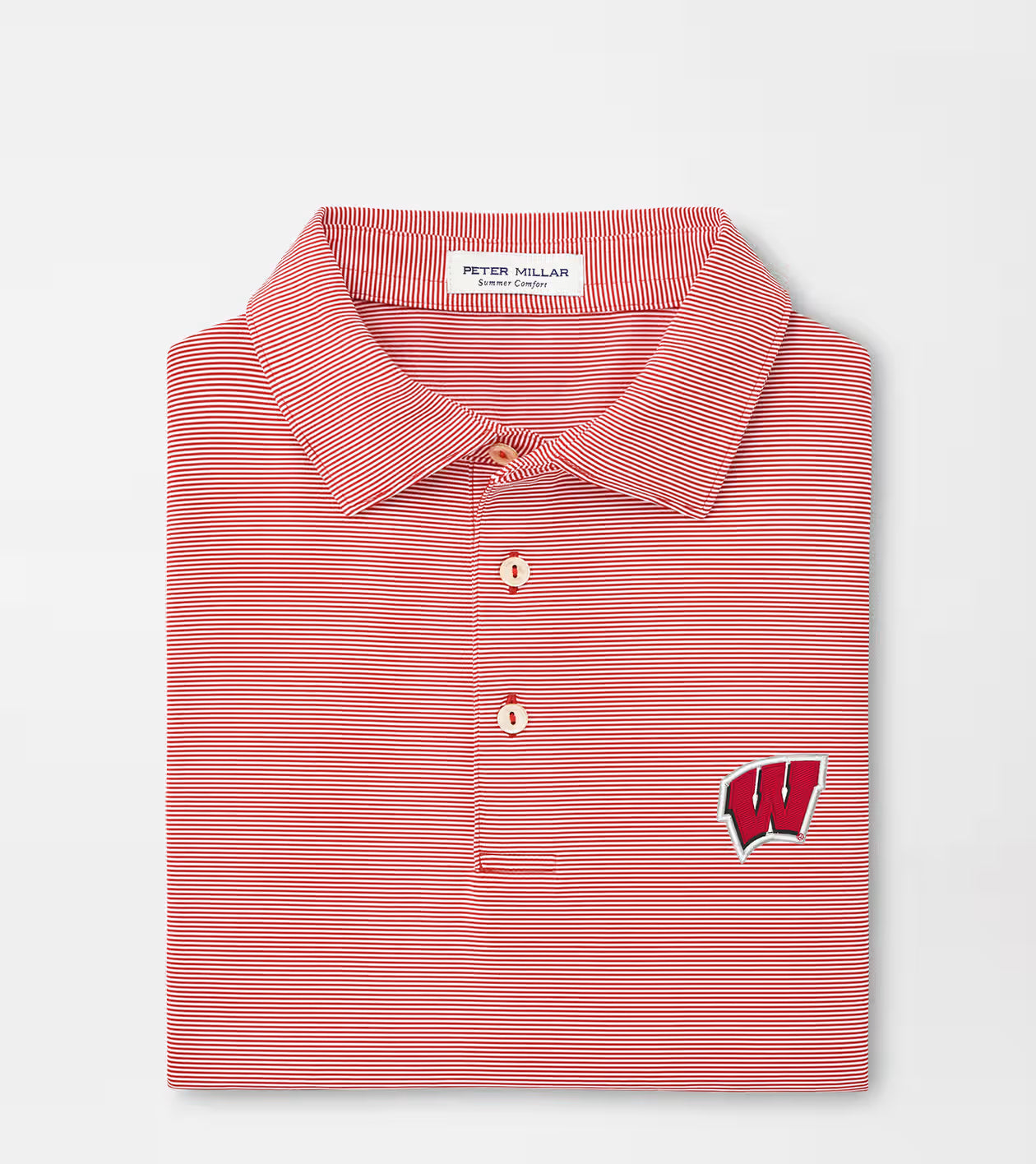 Peter Millar - Wisconsin Jubilee Stripe Perf Polo