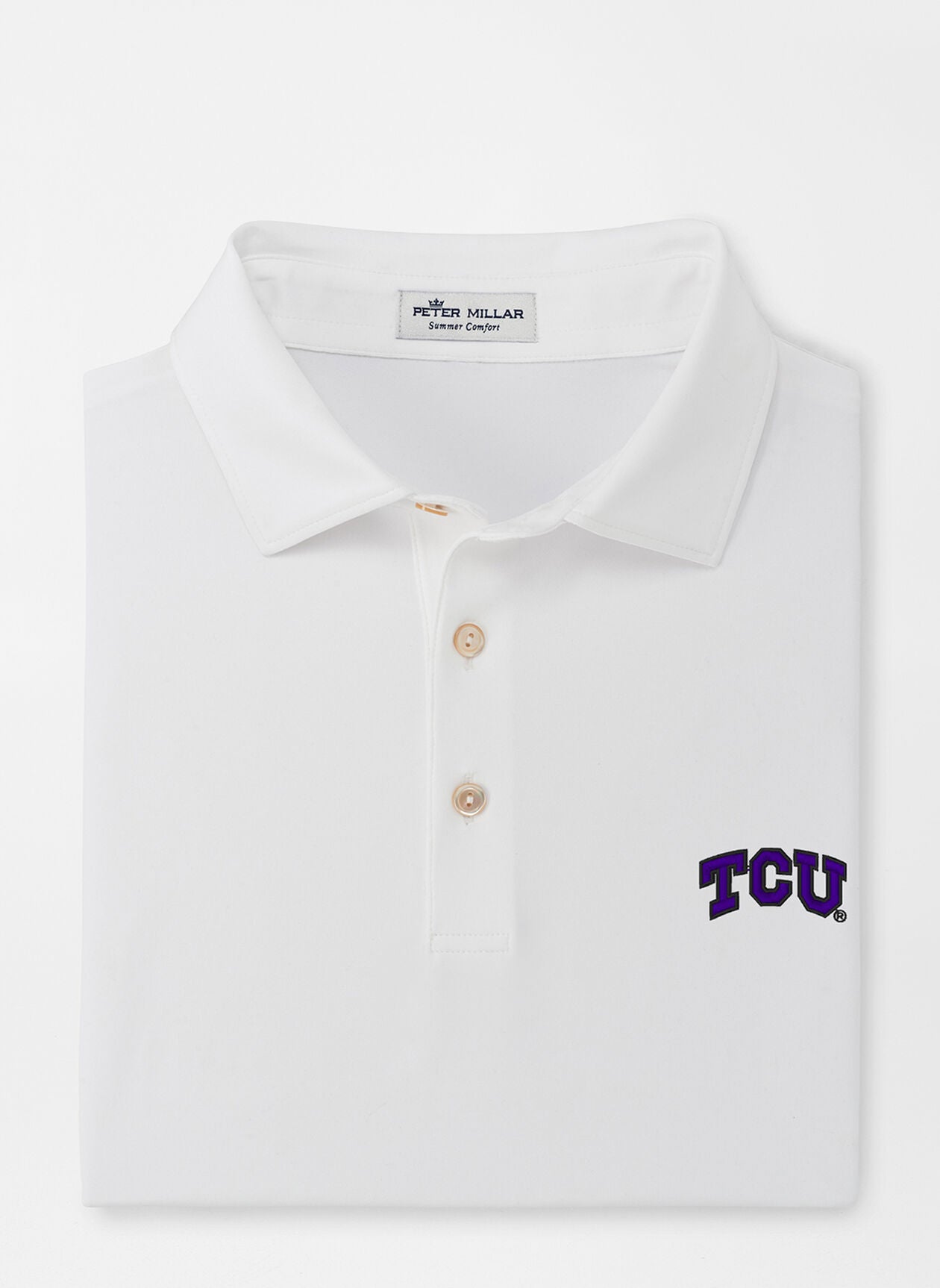 Peter Millar - TCU Solid Perf Jersey Polo