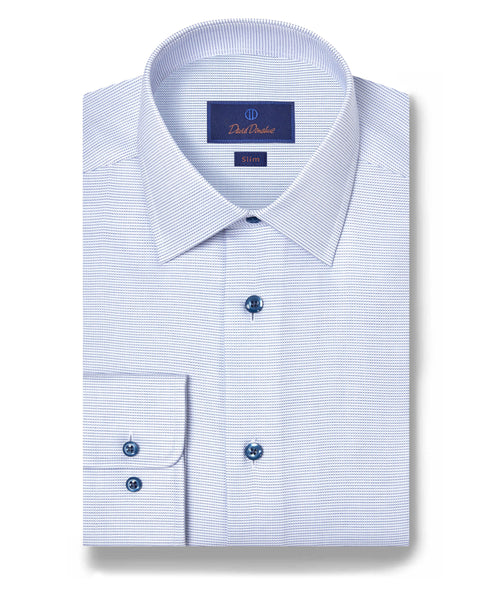 David Donahue - White & Blue Dobby