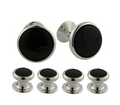 David Donahue - Onyx & Brass Stud Set
