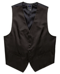 David Donahue - Black Satin Formal Vest