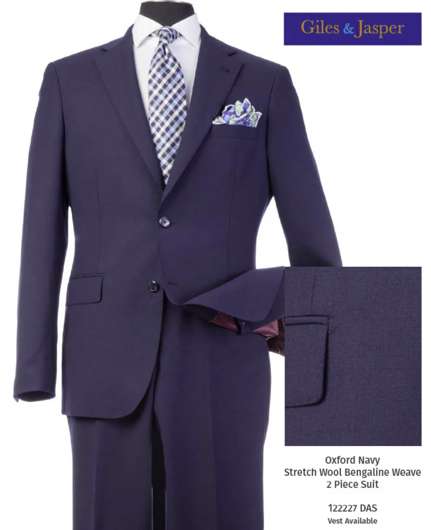 Giles & Jasper - Super 100's Wool with Stretch