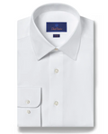 David Donahue - White Royal Oxford Dress Shirt