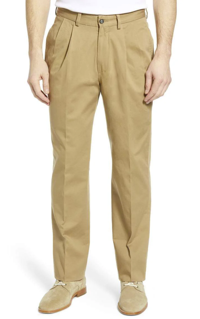 Berle - Washed Khaki Pleated