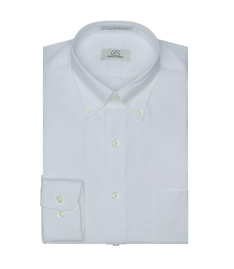 Cooper & Stewart - Pinpoint Button Down Collar Dress Shirt