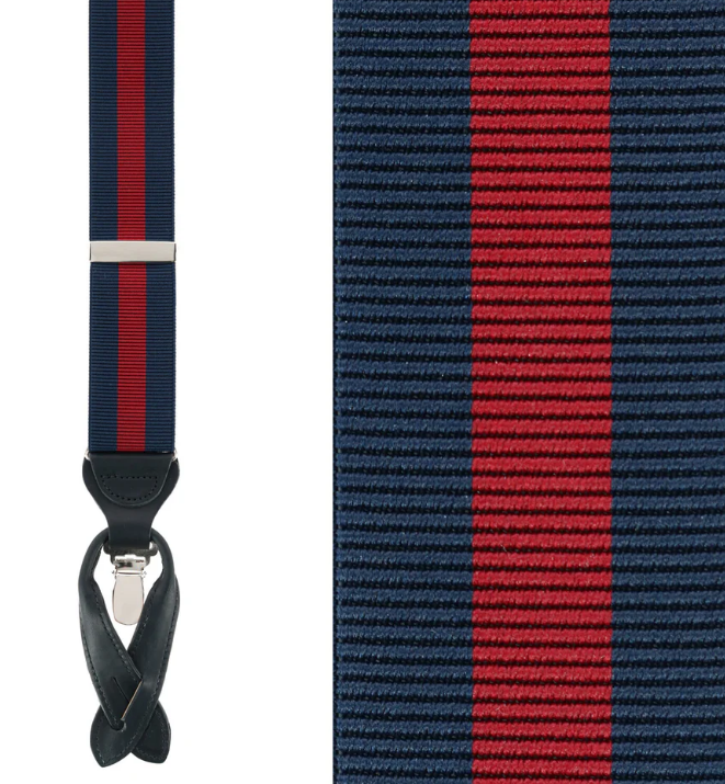Trafalgar - Oliver Stripe 35mm Convertible Braces
