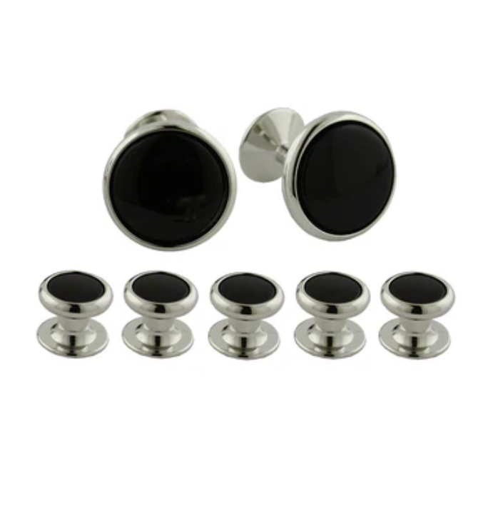 David Donahue - Onyx & Brass 5 Stud Set