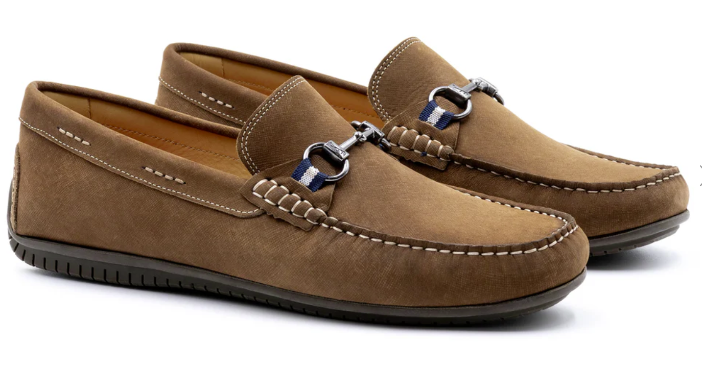 Martin Dingman - Bermuda Nubuck Horse Bit Loafers