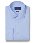David Donahue - Sky Super Fine Twill Dress Shirt