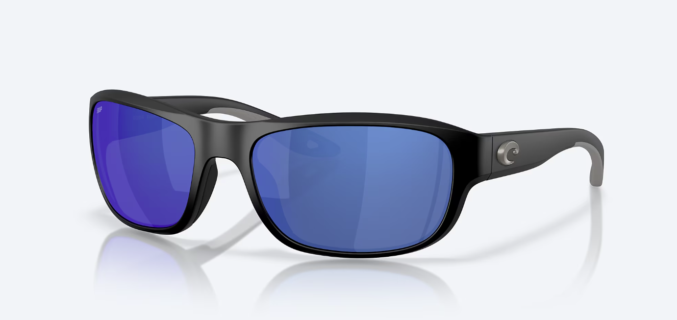 Costa - Clipperton Matte Black W/Blue Mirror 580P