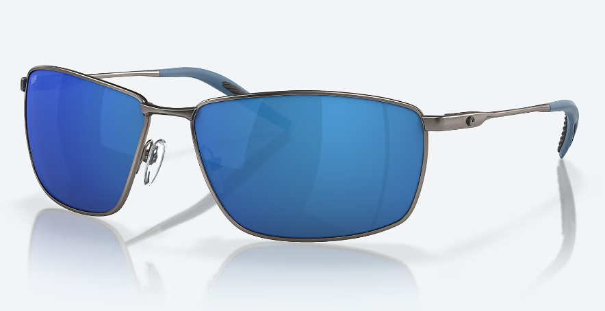 Costa - Turret 247 Matte Dark Gunmetal W/ Blue Mirror 580P