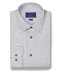 David Donahue - Charcoal Micro Check Dress Shirt