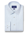 David Donahue - White & Blue Dobby Micro Grid