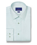 David Donahue - White & Pistachio Geometric Print
