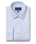 David Donahue - Sky Dobby Check Dress Shirt
