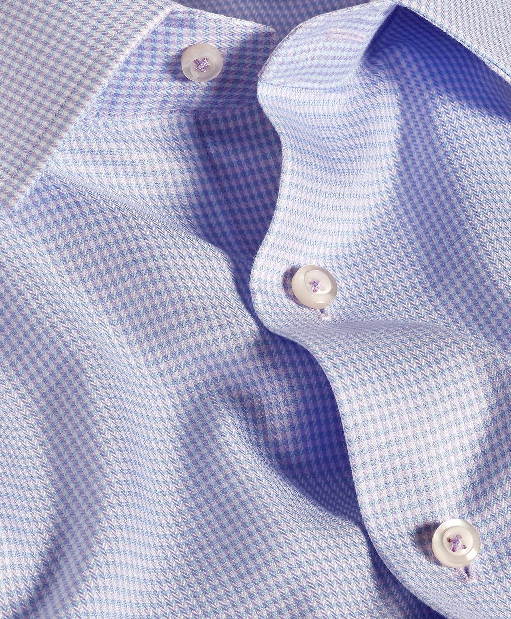David Donahue - Sky & Lilac Herringbone Silk Blend