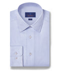 David Donahue - Sky & Lilac Herringbone Silk Blend