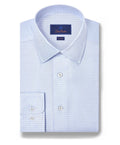 David Donahue - Sky Twill Check Silk Blend