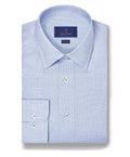 David Donahue - White & Blue Check Stretch