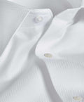 David Donahue - White Dobby Weave French Cuff