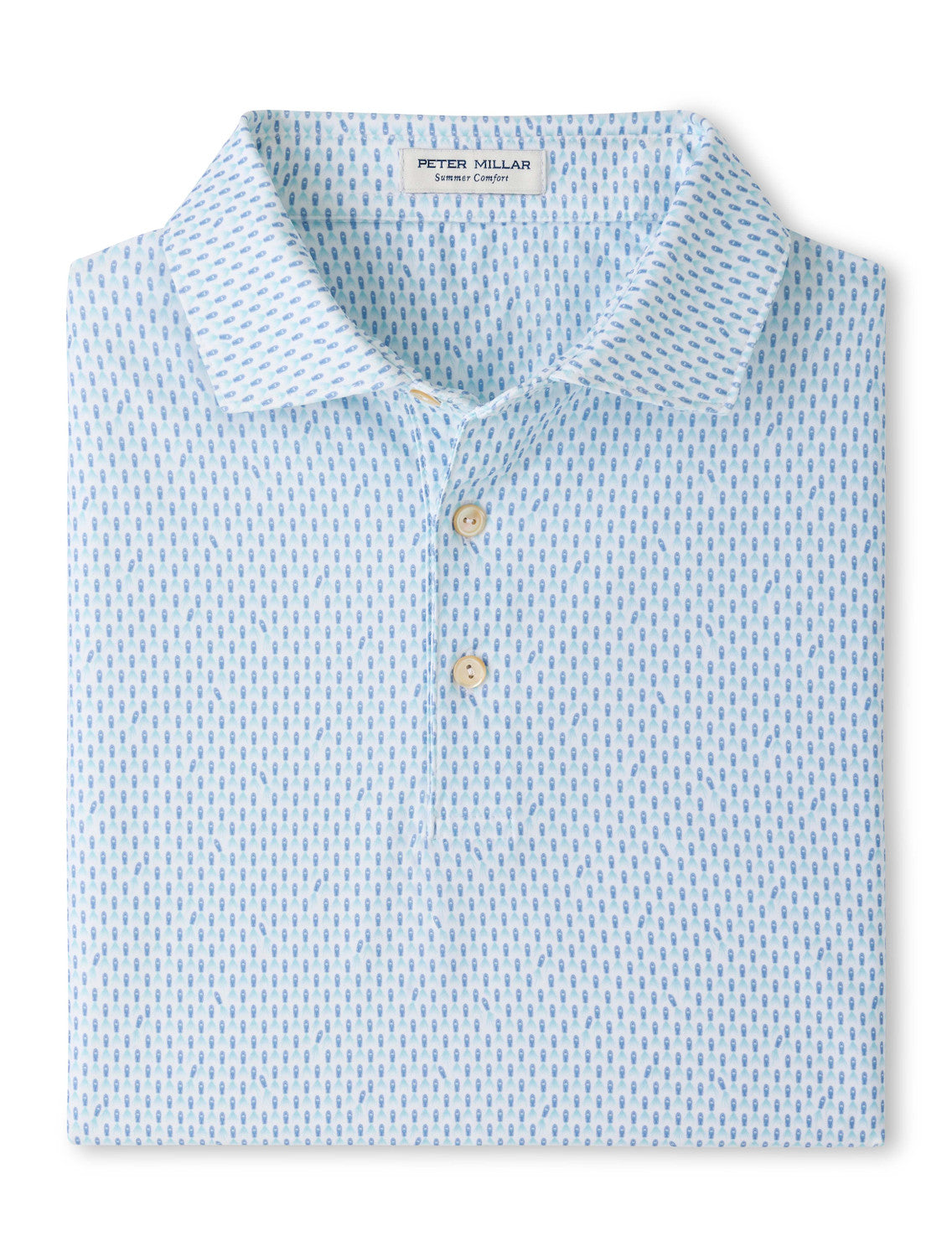Peter Millar - Weekend Wake Perf Jersey Polo - Sean Self Collar