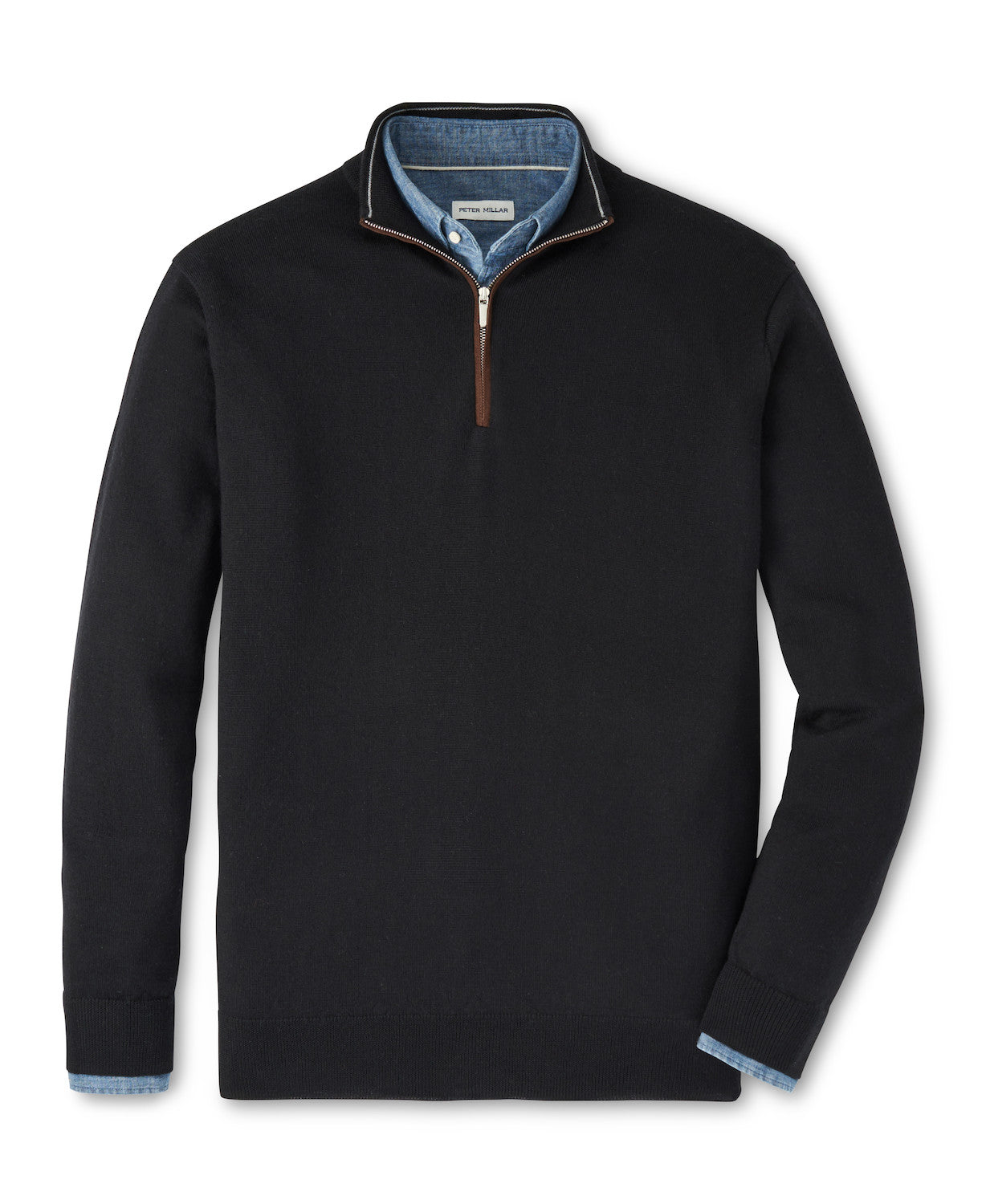 Peter Millar - Autumn Crest Suede Trim Quarter-Zip