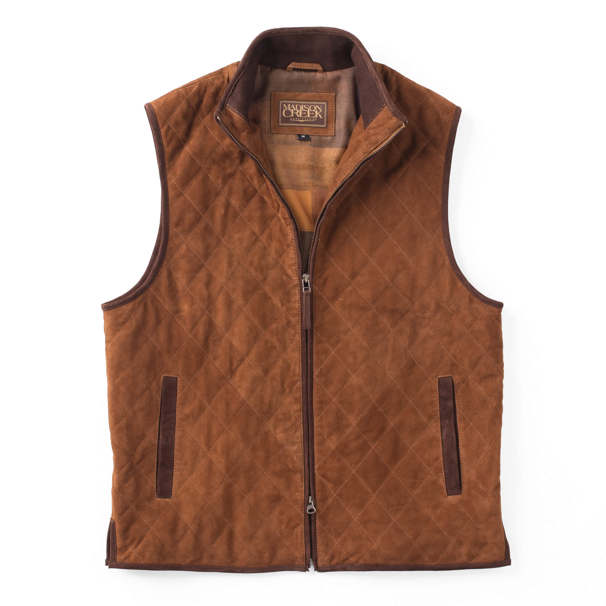 Madison Creek - Ridgeland Quilted Goat Suede Leather Vest