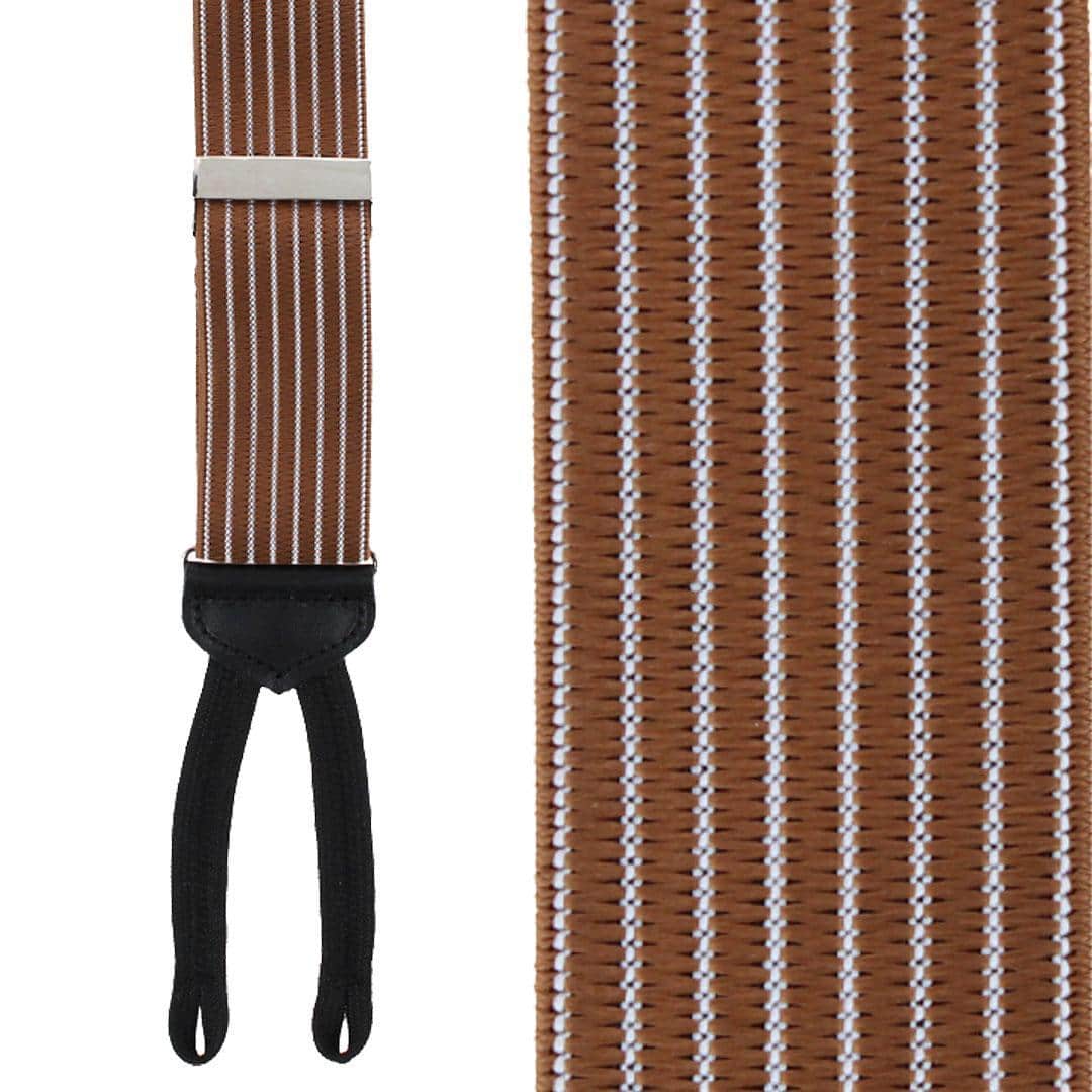 Trafalgar - Voltaire Chalk Stripe Formal End Braces