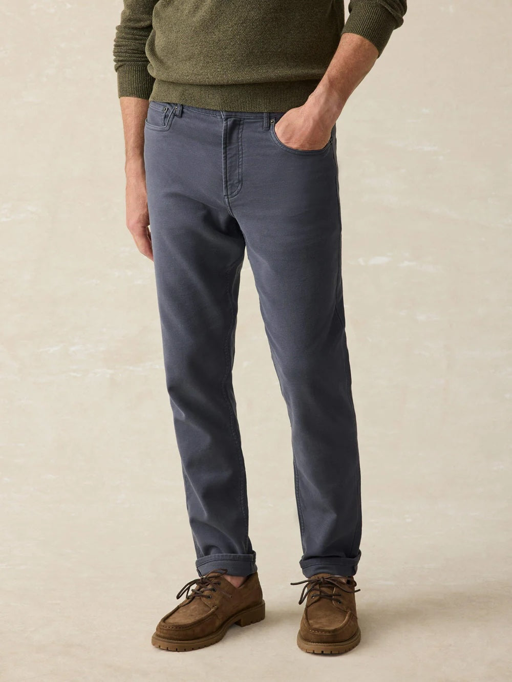 Faherty - Stretch Terry 5-Pocket Pant