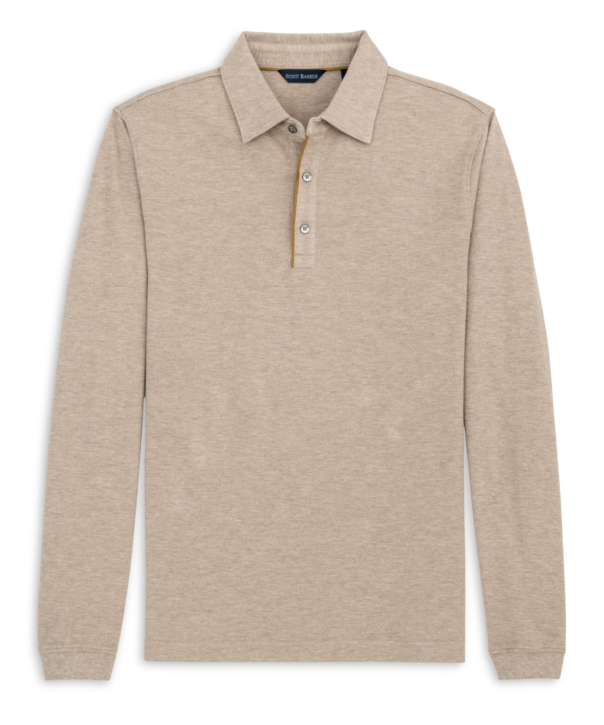 Scott Barber - Cotton/Wool Pique Polo