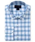 Scott Barber - 120/2 Poplin Ombre Plaid